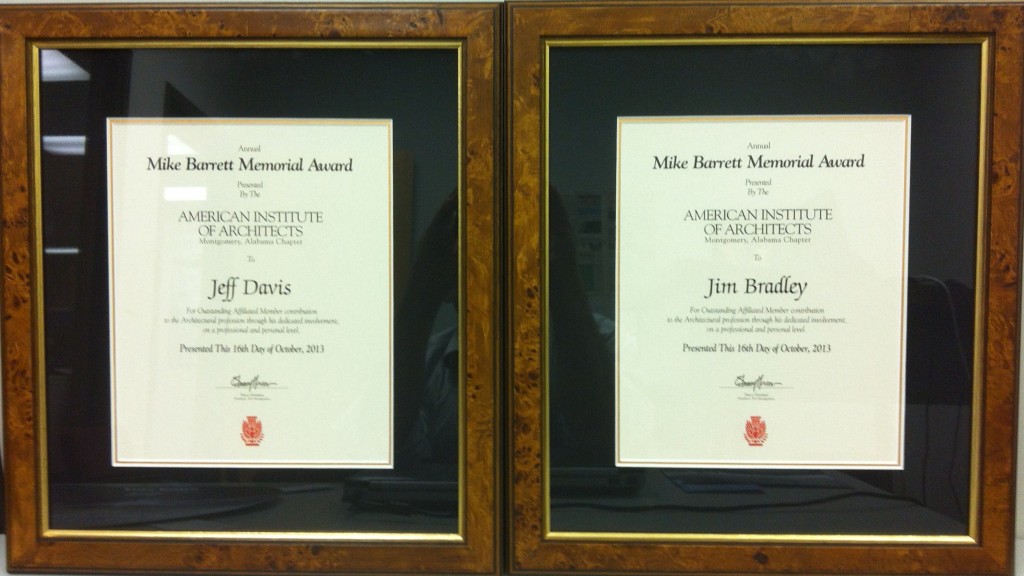 AIA Mike Barrett Memorial Award, Jeff Davis and Jim Bradley