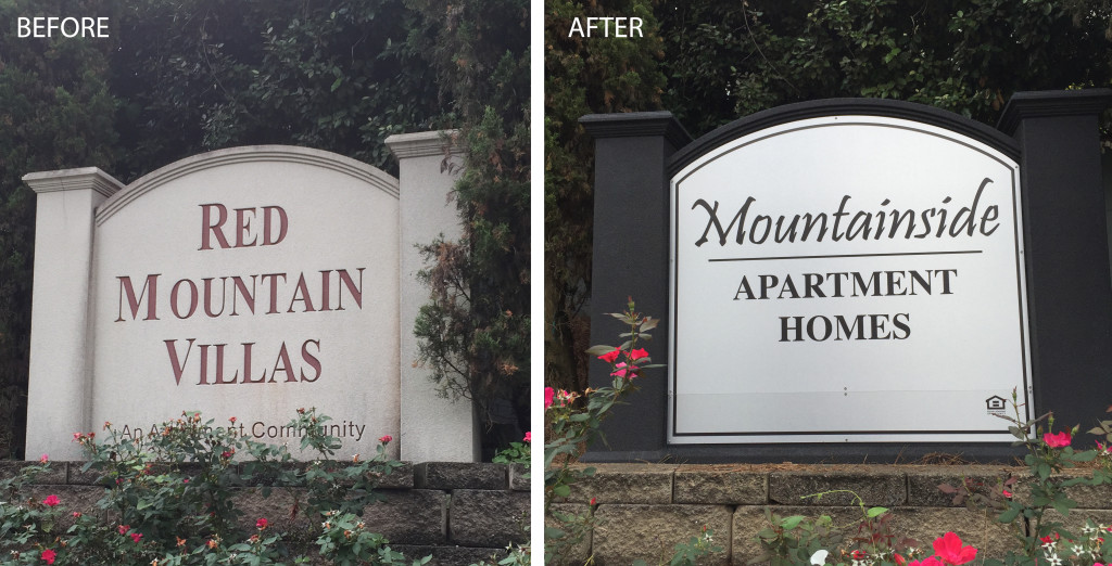 SouthsideApts_Mountainside_Monument_BeforeAfter