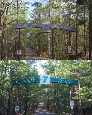 camp cosby before and after